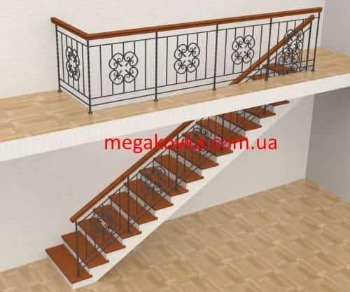 Сходова огорожа кована