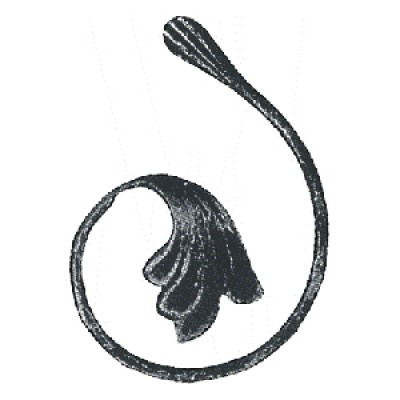 Кований завиток 100х170х12х6 вальц